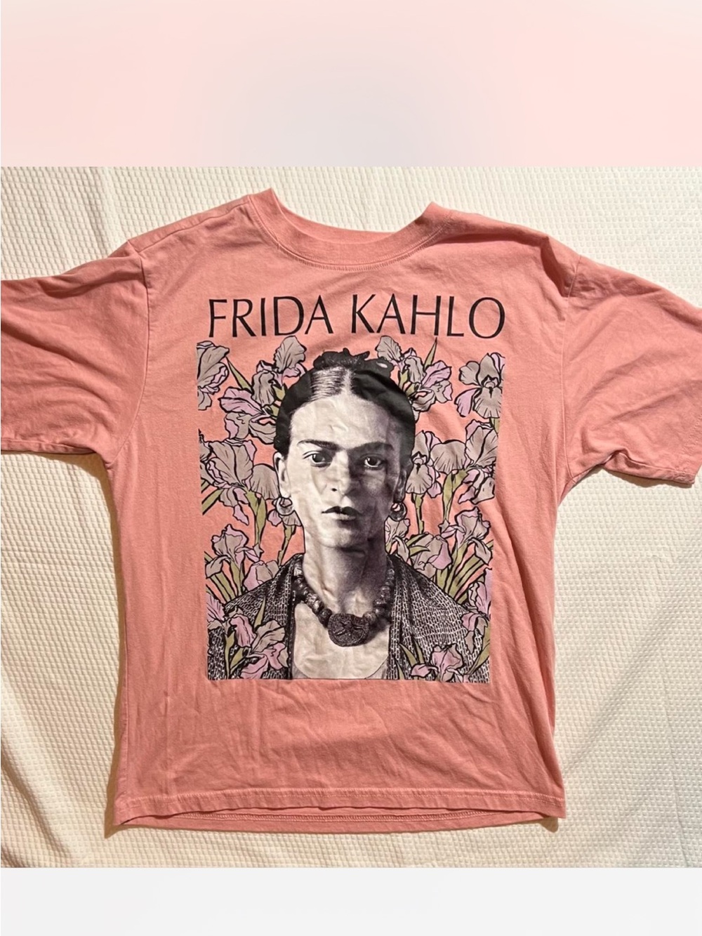 Frida Kahlo Pink Graphic Tee for Kids